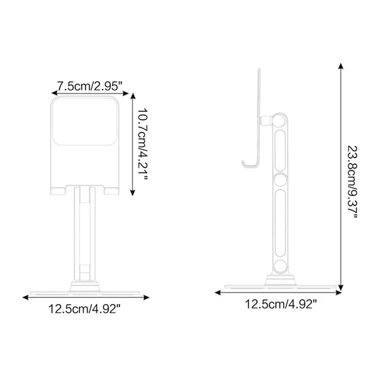 360° Rotation Tablet Stand for Ipad, Adjustable Foldable Tablet Holder,Aluminum Phone Stand Compatible with Ipad Pro/ Air/ Mini